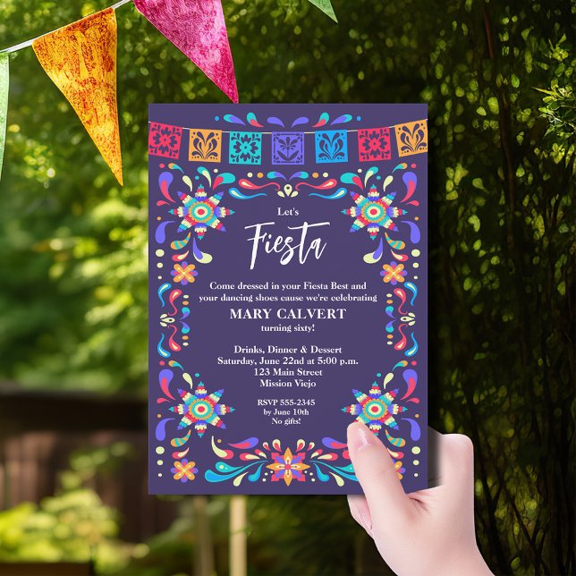 Invitation Fête mexicaine Cinco de Mayo (Mexican Fiesta Cinco de Mayo Birthday Party Invitations)