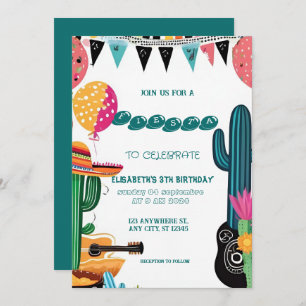 Invitation Fête mexicaine colorée