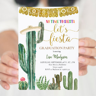 Invitation Fête mexicaine de Cactus