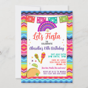 Invitation Fête mexicaine de Taco