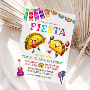 Invitation Fête mexicaine de Taco
