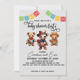Invitation Fête mexicaine du Baby shower mort Fiesta