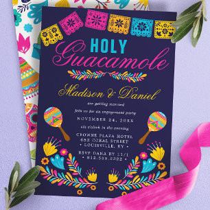 Invitation Fête Mexicaine Florale Maraca Fête de Fiançailles