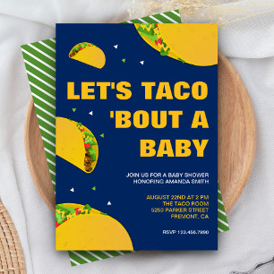 Invitation Fête Mexicaine Parlons Taco d'une Baby Shower