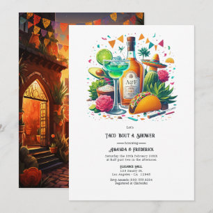Invitation Fête mexicaine "Parlons tacos pour une fête de cou
