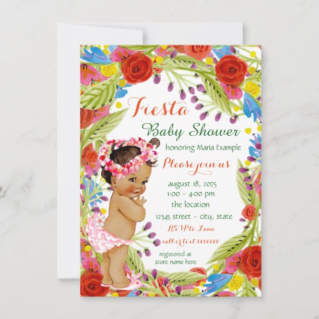 Invitation Fête mexicaine pour bébé (Devant)