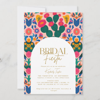 Invitation Fête Mexicaine Rose Florale Mariage Fête de Mariag
