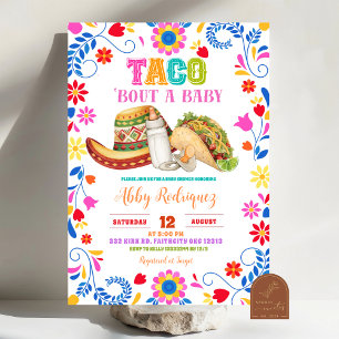 Invitation Fête mexicaine Taco à propos d'une baby shower de