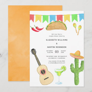 Invitation Fête Mexicaine Taco 'bout Love Douples Douche