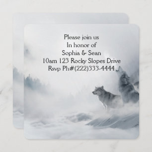 Invitation Fête Mist Fog Wolf Destiny Destiny