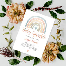 Fête Moderne Bohème Bébé Arc-en-Ciel