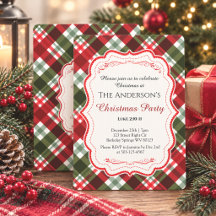 Fête moderne de Noël à carreaux tartan et verset b