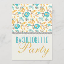 fête moderne moderne florale or bachelorette