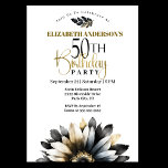 Invitation Fête moderne Noir et Or 50e anniversaire<br><div class="desc">Fête moderne Noir et Or 50e anniversaire Invitation pour les femmes. Il Est Facile De Changer L'Exemple De Texte En Vous Propre En Cliquant Sur Personnaliser. Cliquez Sur Personnaliser/Modifier Avec L'Outil De Création Pour Modifier Le Type De Police, La Couleur De Police, La Taille De Police, Ou Pour Ajouter/Supprimer/Modifier Le...</div>