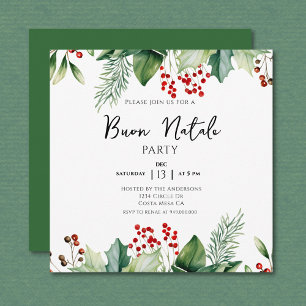 Invitation fête nationale de Noël italienne