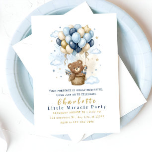 Invitation Fête Ourson Mignon