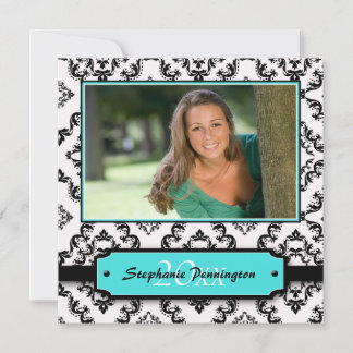 Invitation Fête photo branchée de la remise des diplômes d'aq