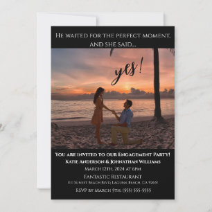 Invitation Fête-Photo-Plage Coucher de soleil- Contexte-