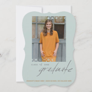 Invitation Fête photo simple Graduation