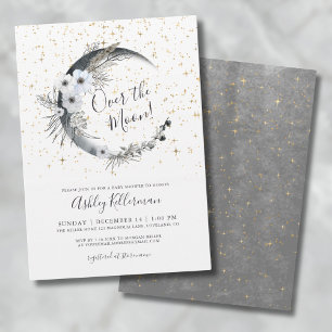 Invitation Fête Prénatale Bohème Pour Bébé : Chang'e S'Envole