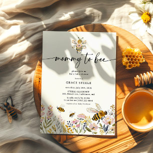 Invitation Fête Prénatale Bohème pour Future Maman