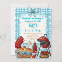 Fête Prénatale Bun in the Oven & Burgers on the Gr