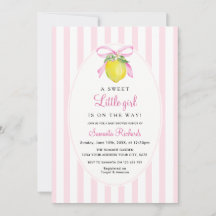 Fête prénatale Coquette Lemon Pink Bébé