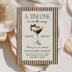 Invitation Fête Prénatale Espresso Martini Tini One