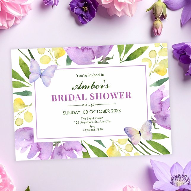 Invitation Fête prénuptiale printanière florale colorée (Créateur téléchargé)