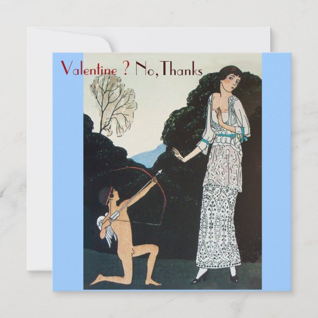 INVITATION FÊTE RETRO ANTI SAINT-VALENTIN BOURRAGE À LA CUIRE (Devant)