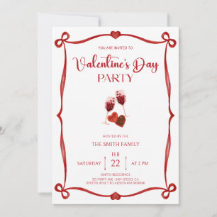 Invitation Fête romantique de la Saint-Valentin
