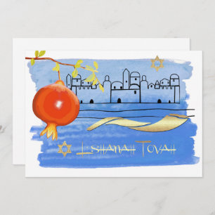 Invitation Fête Rosh Hashanah Personnalisée