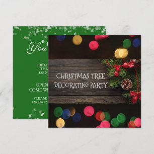 Invitation Fête Russe d'amusement des arbres de Noël