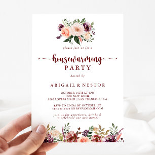 Invitation Fête Rustique Florale d'été