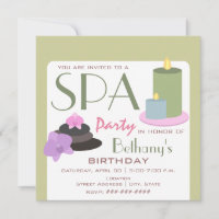 Fête spa Anniversaire - Bougies Orchidées et Pierr