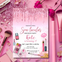 Fête spa Glam Fille fête d'anniversaire