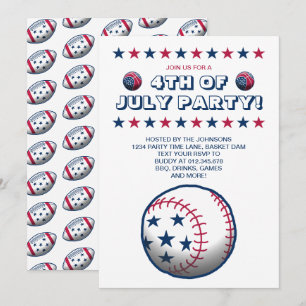 Invitation Fête sportive du 4 juillet