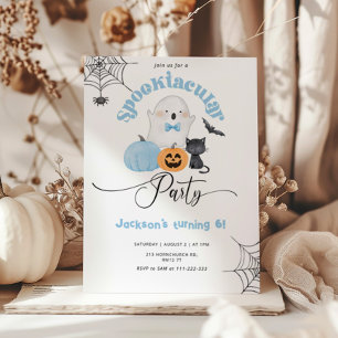 Invitation Fête Spotacular garçon anniversaire d'Halloween