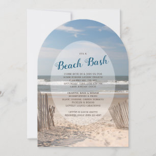 Invitation Fête sur la plage