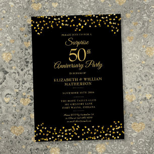 Invitation Fête surprise pour 50 ans de mariage