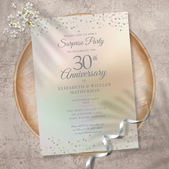 Invitation Fête surprise pour les 30 ans de mariage (Créateur téléchargé)