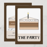 FÊTE Tarot Style Fête de tranche de gâteau d'anniv