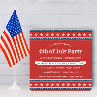 Fête tendance Rouge, Blanc & Bleu 4 juillet