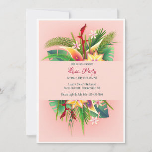 Invitation Fête Tropicale