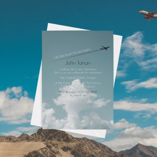 Invitation Fête unique de retraite ou d'anniversaire pour un 