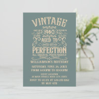 Fête vintage d'anniversaire personnalisée