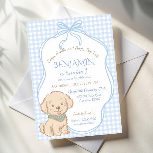 Invitation Fête vintage Snips, Escargots et queues de chiots