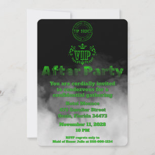 Invitation Fête VIP confidentielle d'après-mariage