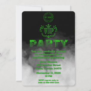 Invitation Fête VIP Top Secret Confidentielle