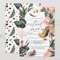 Fête Virtuelle de Bal | Floraison Rose Tropicale d